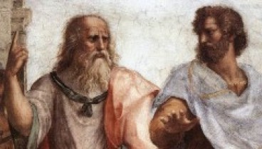The School of Athens or Scuola di Atene is a painting by the Italian High Renaissance artist Raphael Sanzio. Plato (left) and Aristotle (right) are considered to be the "Fathers of Political Science."